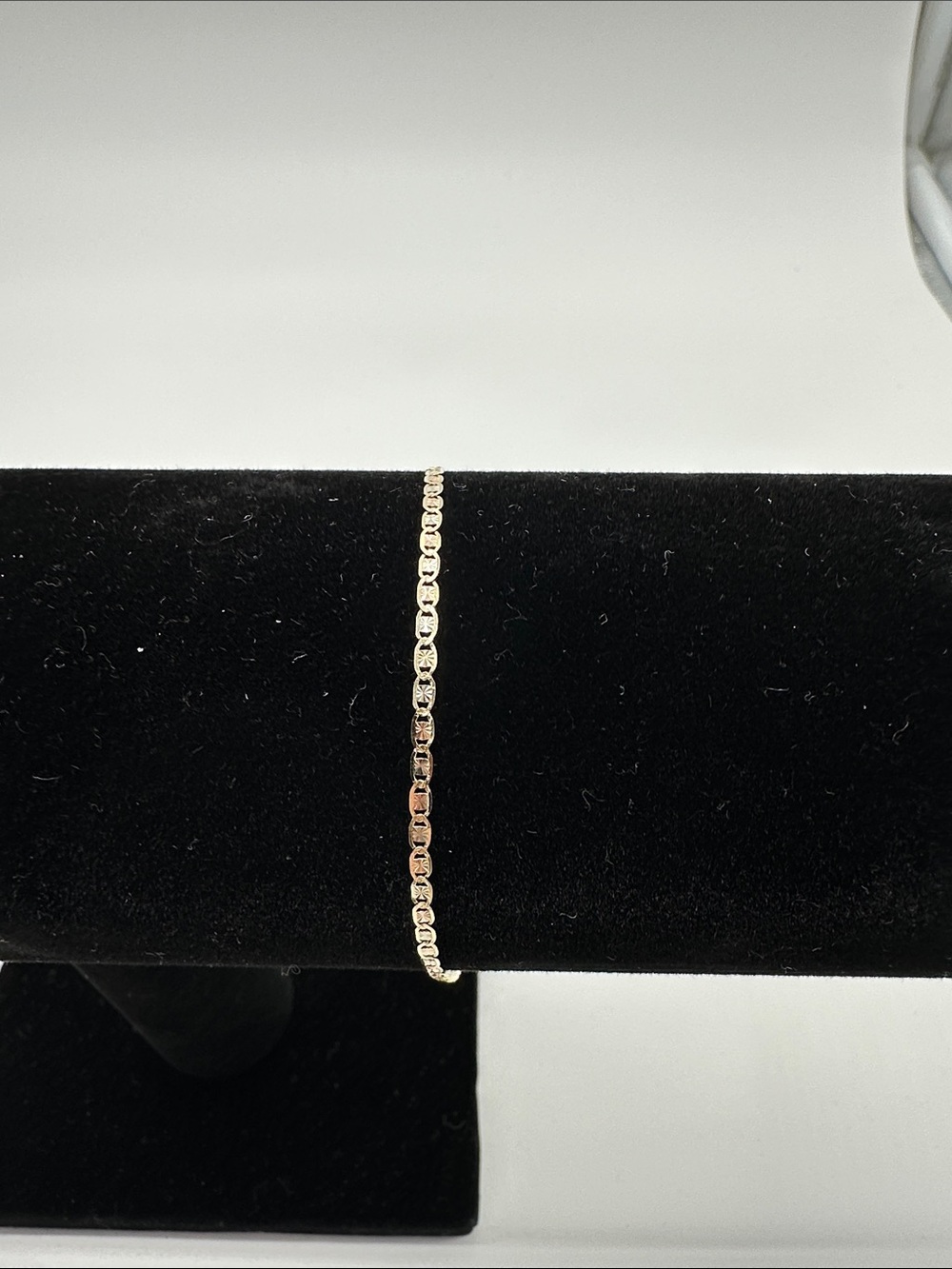 8” 1.8mm 10k Solid Gold Valentino Bracelet